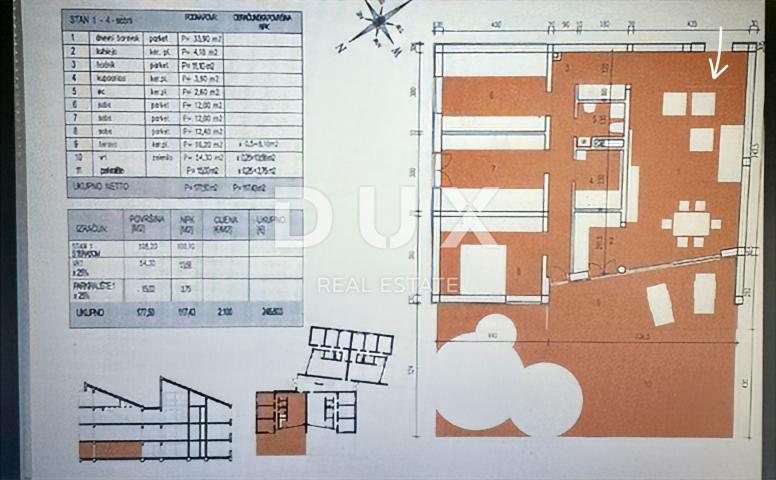 ISTRA, PEROJ - 3SS+DB stan U prizemlju nadomak centra i plaža