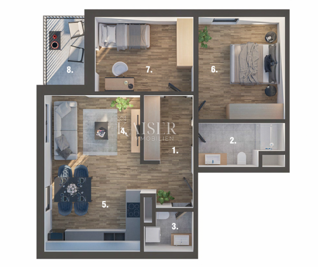 Flat Martinkovac, Rijeka, 65,20m2