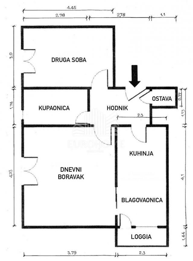 2S STAN, 52, 78 m2, Planinska