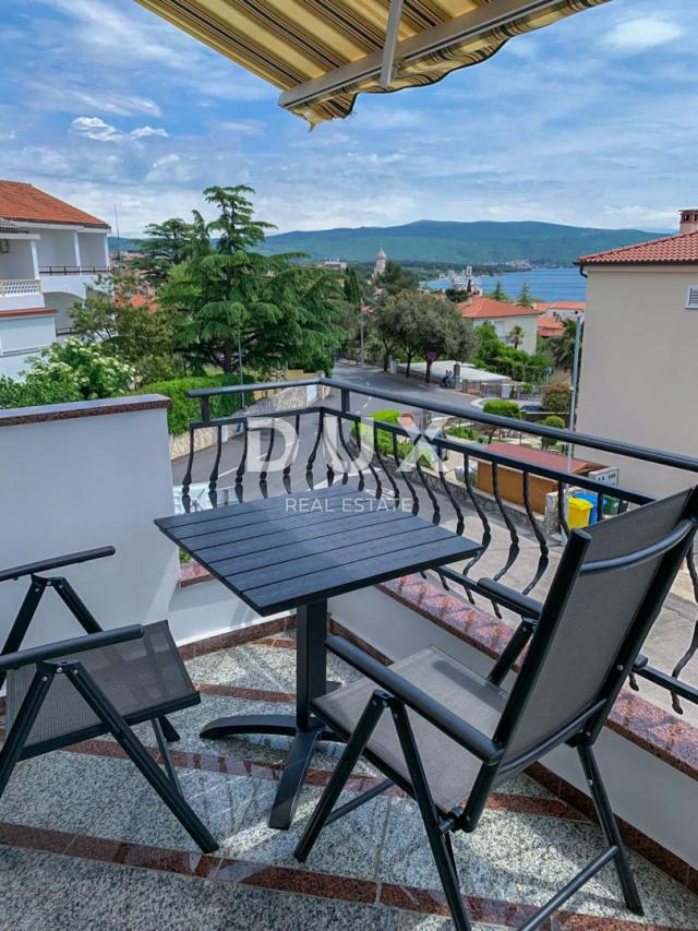 CITY OF KRK, CENTER! - Renovated apartment with sea view