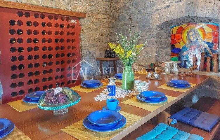 Istria, Buzet, surroundings - autochthonous renovated house with swimming pool in Istrian style