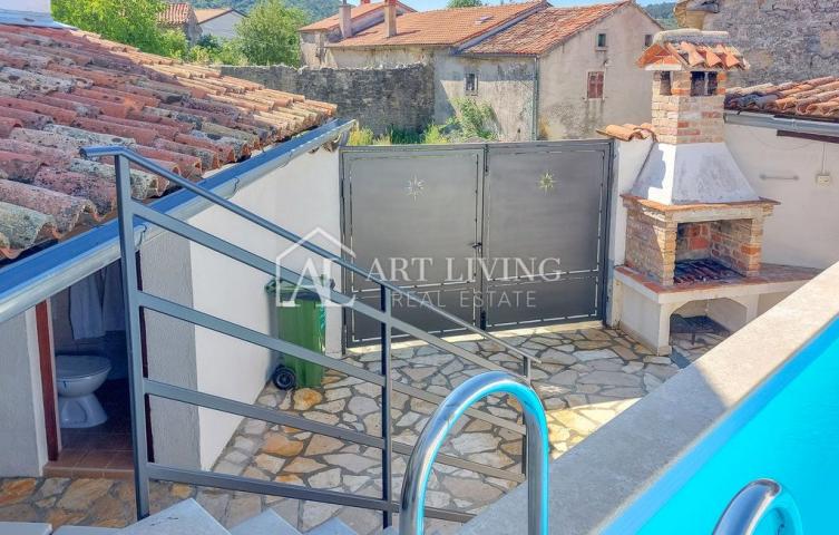 Istria, Buzet, surroundings - autochthonous renovated house with swimming pool in Istrian style