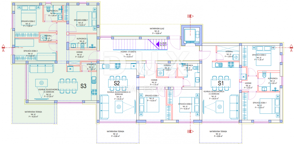 ZADAR, PRIVLAKA - Elegante Wohnung mit Garten, nur 190 Meter vom Meer entfernt! Neubau! S3