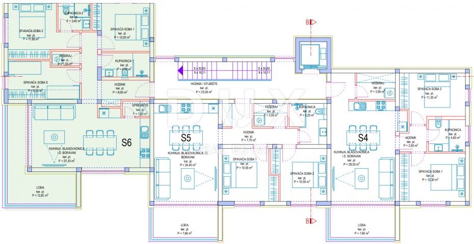 ZADAR, PRIVLAKA - Elegante Wohnung im ersten Stock, nur 190 Meter vom Meer entfernt! Neubau! S6