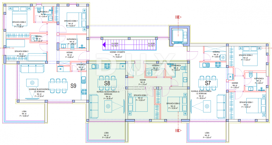 ZADAR, PRIVLAKA - Elegante Wohnung im zweiten Stock, nur 190 Meter vom Meer entfernt! Neubau! S8