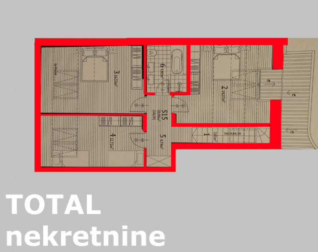 3. 5 Troiposoban stan NOVI SAD, 285800€