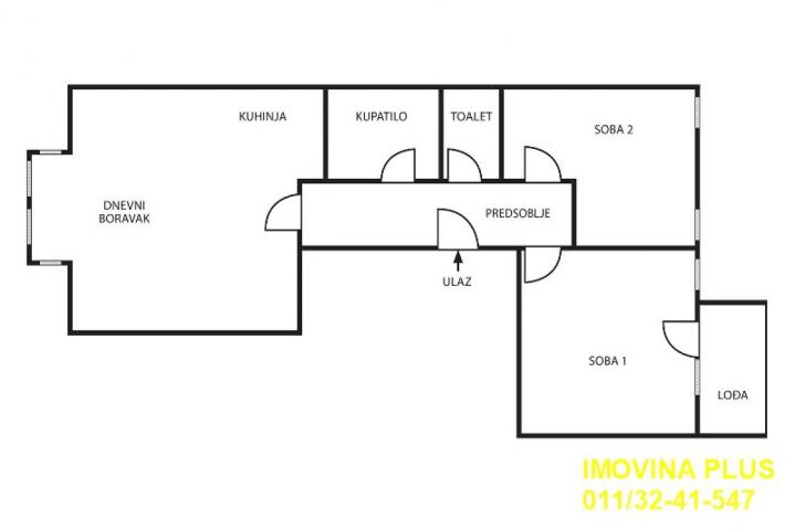 Gundulićev venac - Carigradska, 65m2