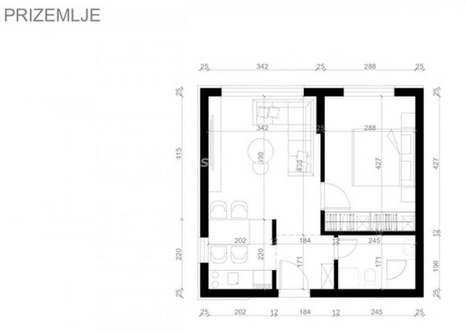 Adice-Pogodan Dvosoban stan-garaža 37 m2 sa Gratis Terasom 12 m2 na Top Lokaciji-065/385 8880