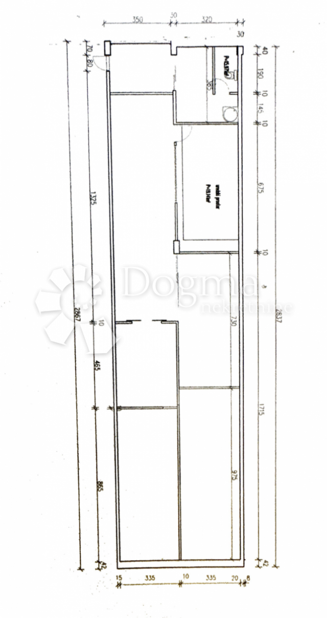 Geschäftsraum Brda, Split, 83,91m2