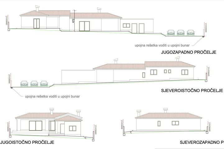 Krnica, Peruški - građevinsko zemljište s ishodovanom građevinskom dozvolom 862 m2