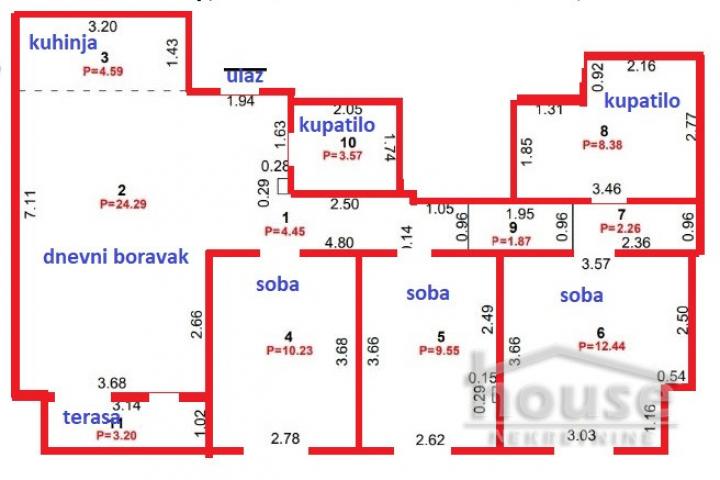 Stan NOVI SAD, AVIJACIJA, kv: 85, € 214500, ID: 1061847