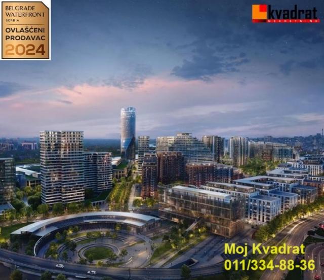 Savski venac, Beograd na vodi - BW Vizia, 109m2 - TESLIN KVART - BEZ PROVIZIJE ZA KUPCE!!!