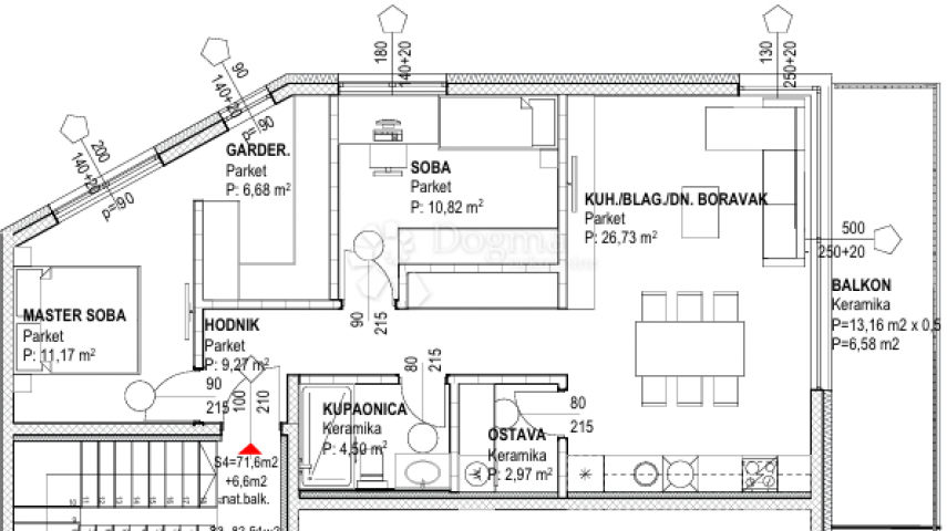 Flat Centar, Velika Gorica, 104,34m2