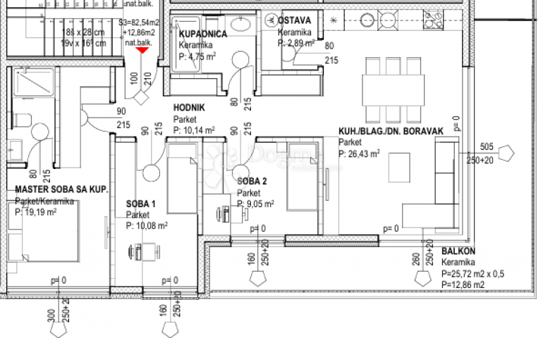 Wohnung Centar, Velika Gorica, 120,77m2