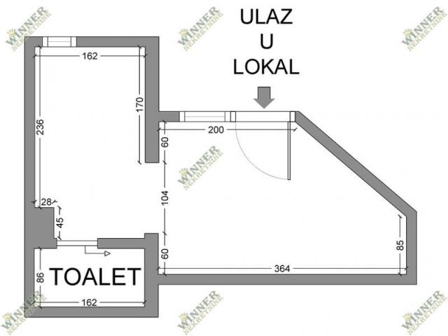 Izdaje se poslovni prostor Stari Grad Centar ID#1350