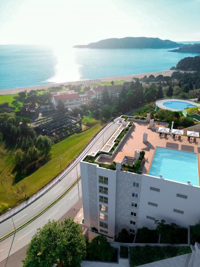 Jednosoban stan 52m2 u novom luksuznom stambenom kompleksu u izgradnji u Bečićima, bez poreza, 200 m