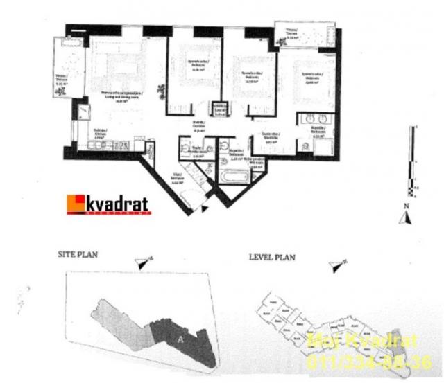Savski venac, Belgrade Waterfront - Bulevar Vudroa Vilsona (BW Metropolitan), 109m2 - A Haven of Qua