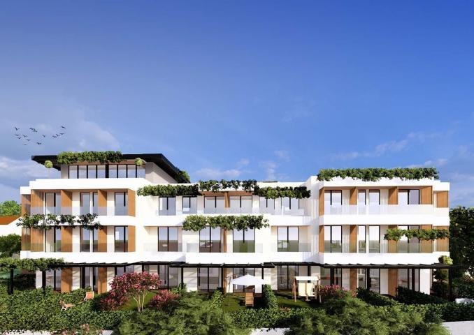 Dvosoban stan 75.78m2 + 58.88m2 gratis terase u novom stambenom kompleksu sa bazenom-Kumbor, Herceg 