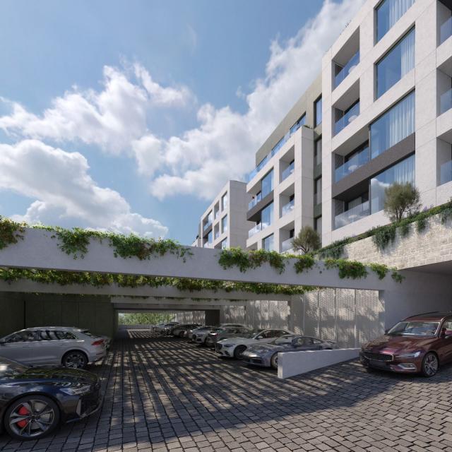 Jednosoban stan (44.92m² + 23.04m2 terase) u novom kompleksu sa bazenom – Tivat, Mrčevac