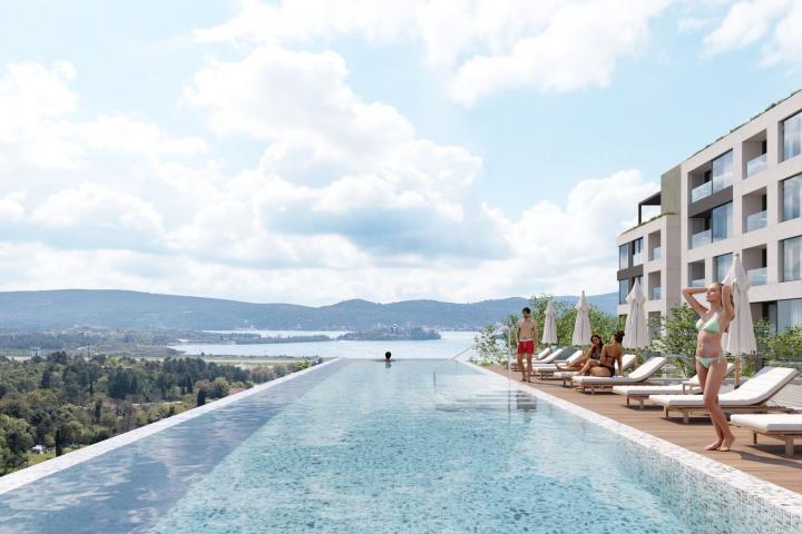 Jednosoban stan 44.92m² u novom kompleksu sa bazenom – Tivat, Mrčevac