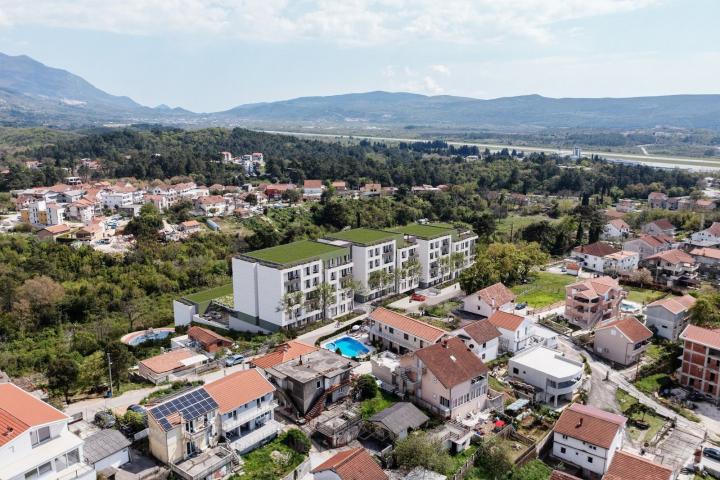 Jednosoban stan 44.92m² u novom kompleksu sa bazenom – Tivat, Mrčevac