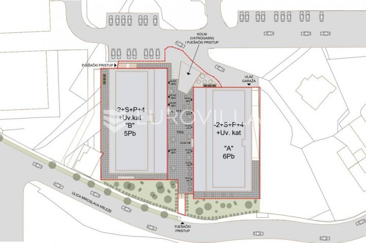 Rijeka, Srdoči, NOVOGRADNJA, trosoban stan 69,27 m², zgrada A, stan A 28