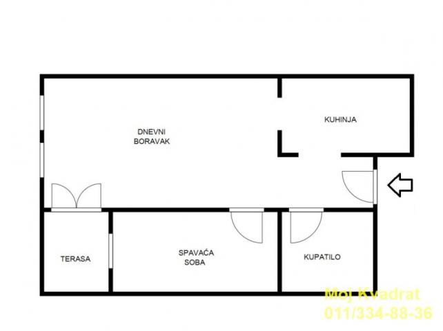 Palilula, Bogoslovija - Bata Lakina, 39m2