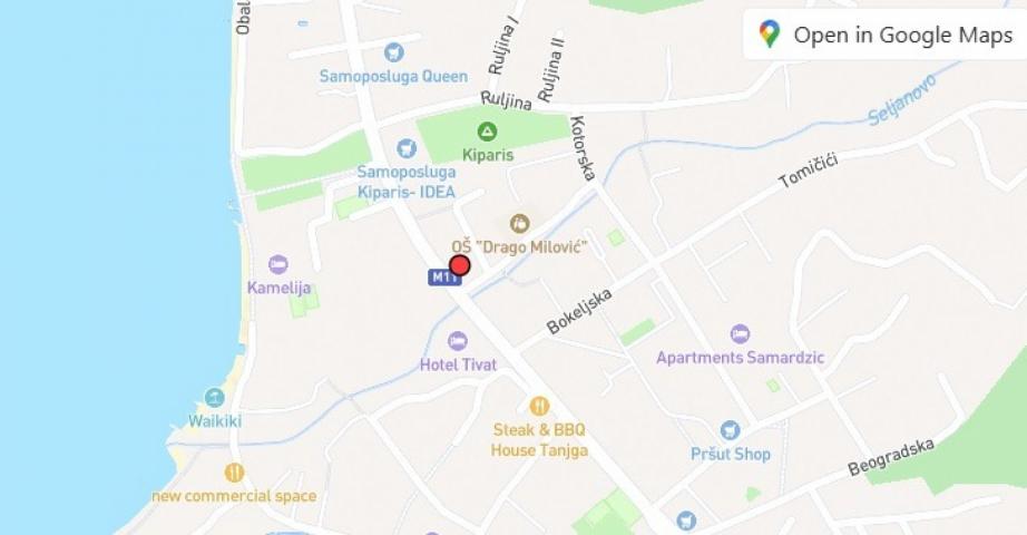 Prodaje se poslovni prostor u Tivtu – idealna lokacija za poslovanje uz more.