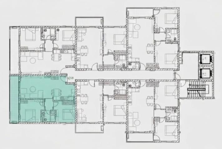 72,76 m² große Wohnung mit Meerblick in der Wohnanlage, Bar