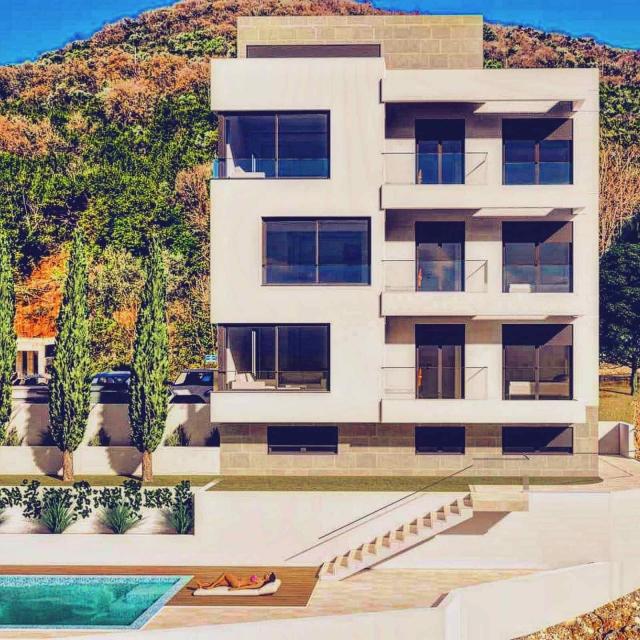 Dvosoban Stan 70m² u Novogradnji sa Bazenom i Parkingom – Donja Lastva, Tivat