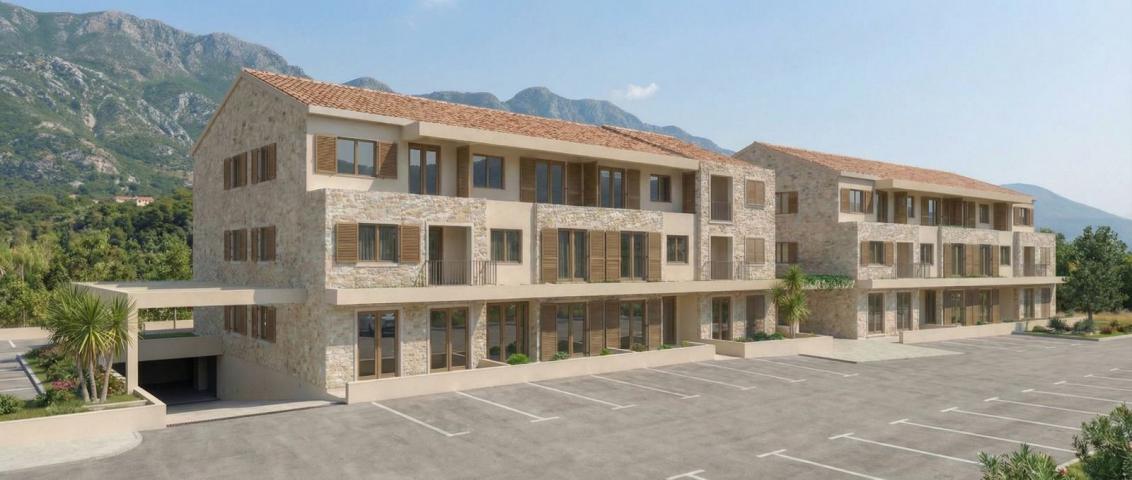 Studio apartman 25.50m² u luksuznom kompleksu Palazzo Jaz sa bazenom – Kovačko Polje, Kotor (Mogućno