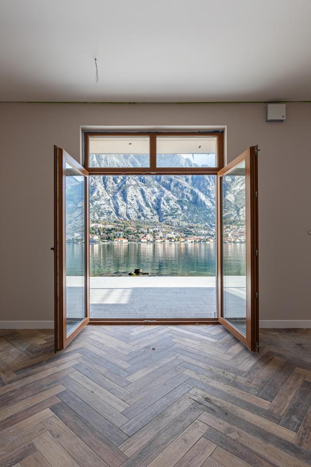 A luxurious three-story villa on the first sea line in  Kotor