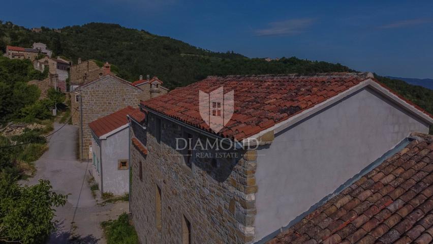 Motovun, Kamena kuća s panoramskim pogledom na Motovun !