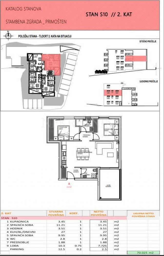 Primošten - urbana moderna novogradnja u centru