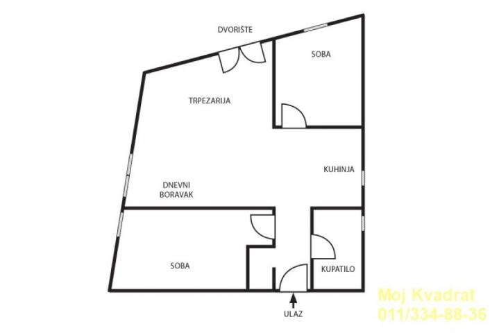 Zvezdara, Mirijevo - Klanička stara, 53m2