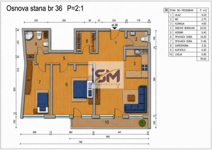 Žarkovo, Luxury novogradnja 78m2