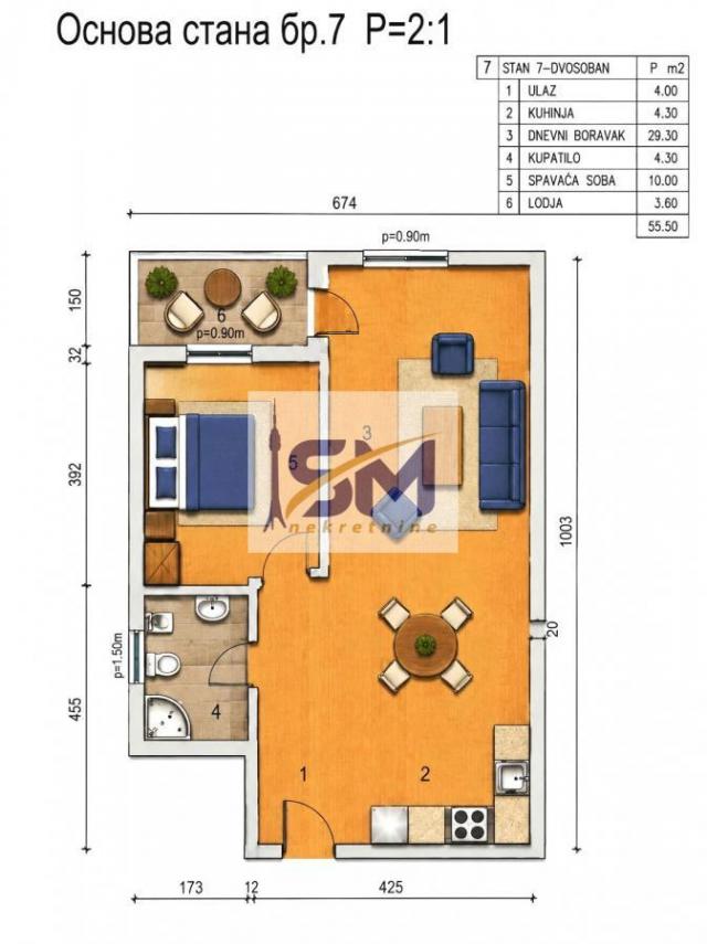Žarkovo, Luxury novogradnja 56m2