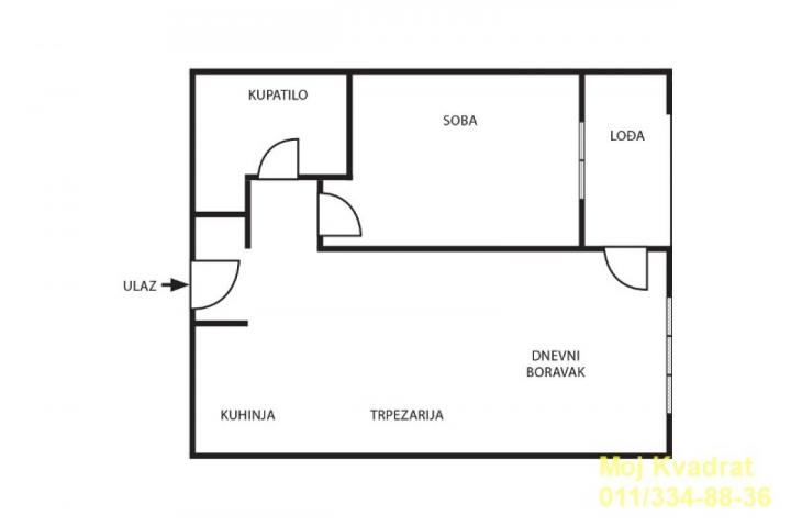 Novi Beograd, Blok 65 (Wellport) - Tadije Sondermajera, 57m2