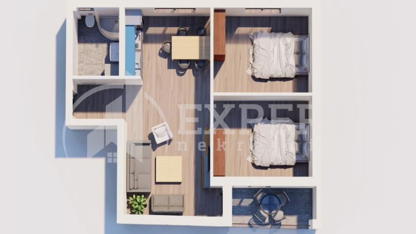 Novogradnja na Ledenoj Steni  56.81 m2, na prvom spratu