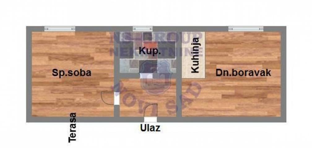 Sajam, odličan kompletno renoviran stan površine 37 m². 