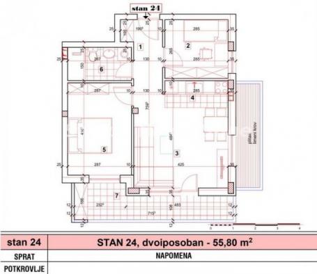 Novo Naselje-Direktna prodaja Dvoiposobnog stana 56 m2 na poželjnoj top lokaciji-mogućnost povrata P
