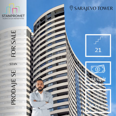 Prodaja dvosoban stan 66. 57m2 Sarajevo Tower