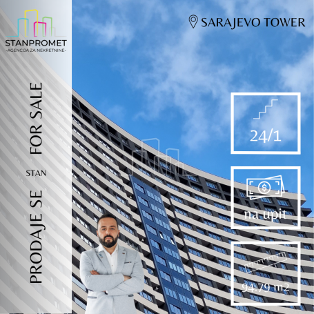 Prodaja četverosoban stan 94. 79m2 Sarajevo Tower