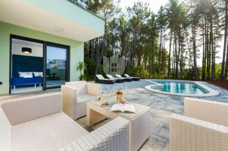 Rovinj, modern one-story house with swimming pool in a quiet location