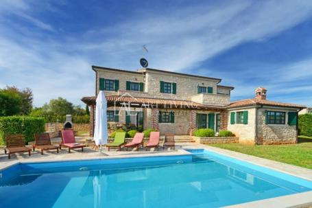 Poreč-surroundings, Stone luxury villa in Istrian style with swimming pool