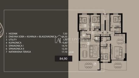 UMAG – OKOLICA - Luksuzan moderan stan na 2. katu zgrade u novogradnji