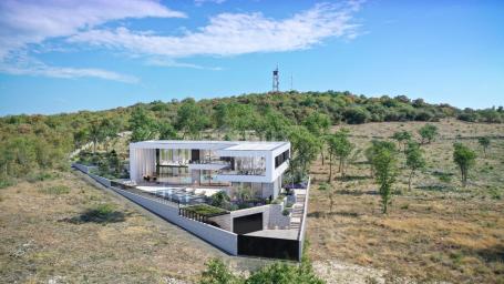 ISTRIA, BALE - Land with building permit and sea view