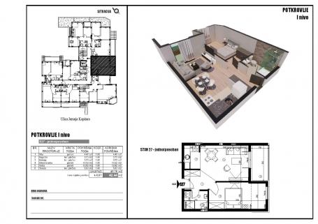 NOVI SAD - TELEP - 42. 44 m2