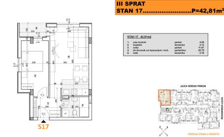 NOVI SAD - TELEP - 42. 81 m2