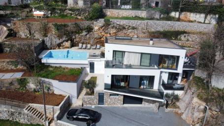 OPATIJA, BREGI - detached exclusive villa with pool - new construction with panoramic sea view!!! OP